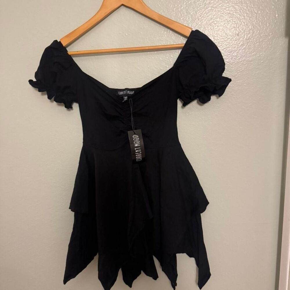Black off-shoulder mini dress from Dolls Kill’s Current Mood - Picture 4 of 6